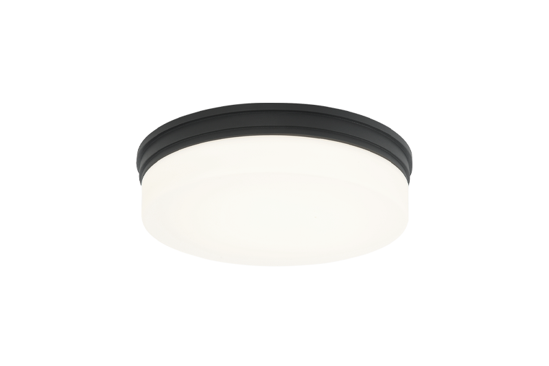 LED Steel Frame with Opal Glass Shade Flush Mount