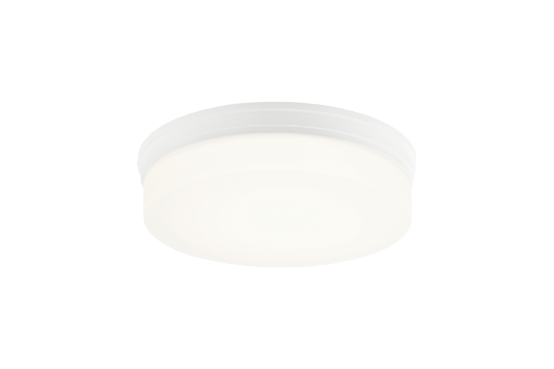 LED Steel Frame with Opal Glass Shade Flush Mount