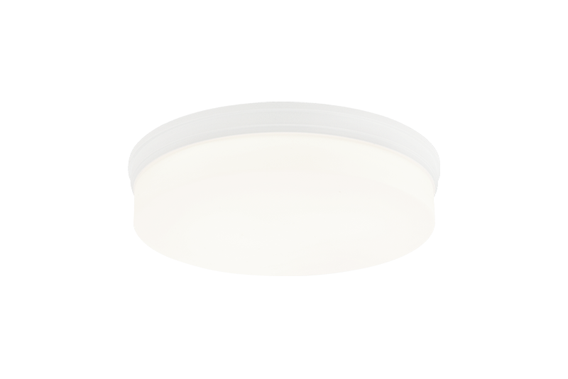 LED Steel Frame with Opal Glass Shade Flush Mount