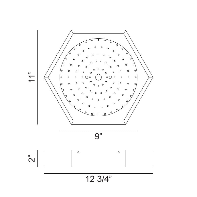 Hexol - LED 1 Light Flush Mount