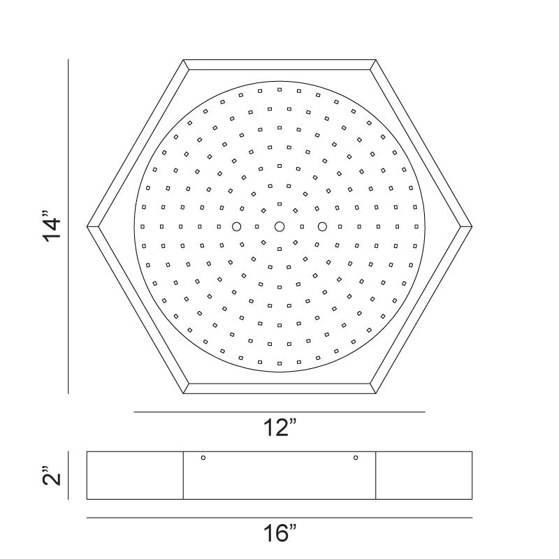 Hexol - LED 1 Light Flush Mount
