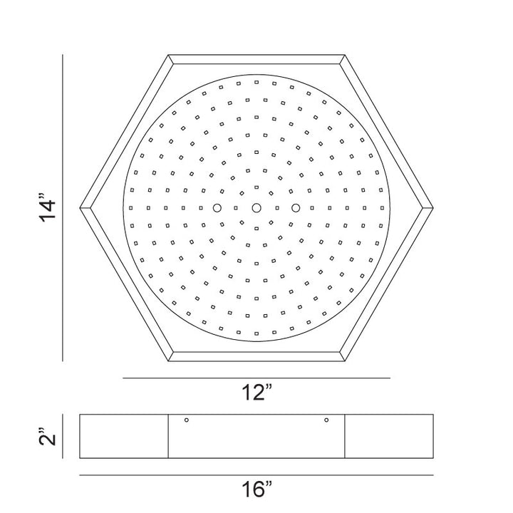 Hexol - LED 1 Light Flush Mount