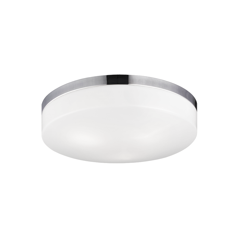 Steel Frame with White Acrylic Diffuser Flush Mount