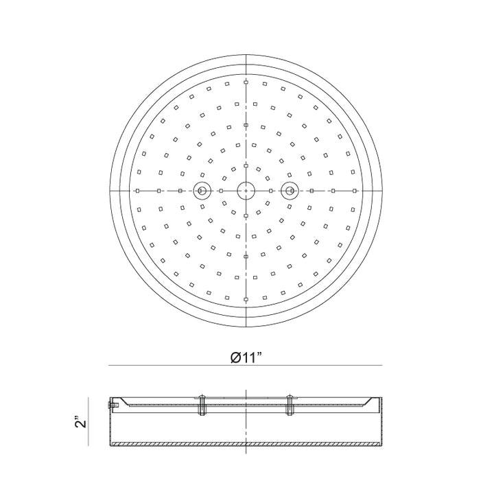 Plato - LED 1 Light Flush Mount