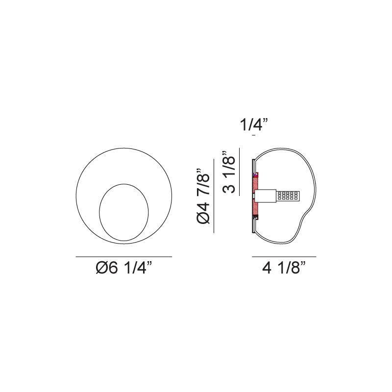 Gelasin - 1 Light Flush Mount