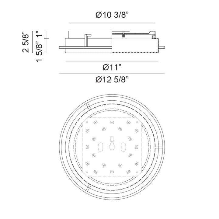 Brammerton - LED 1 Light Flush Mount