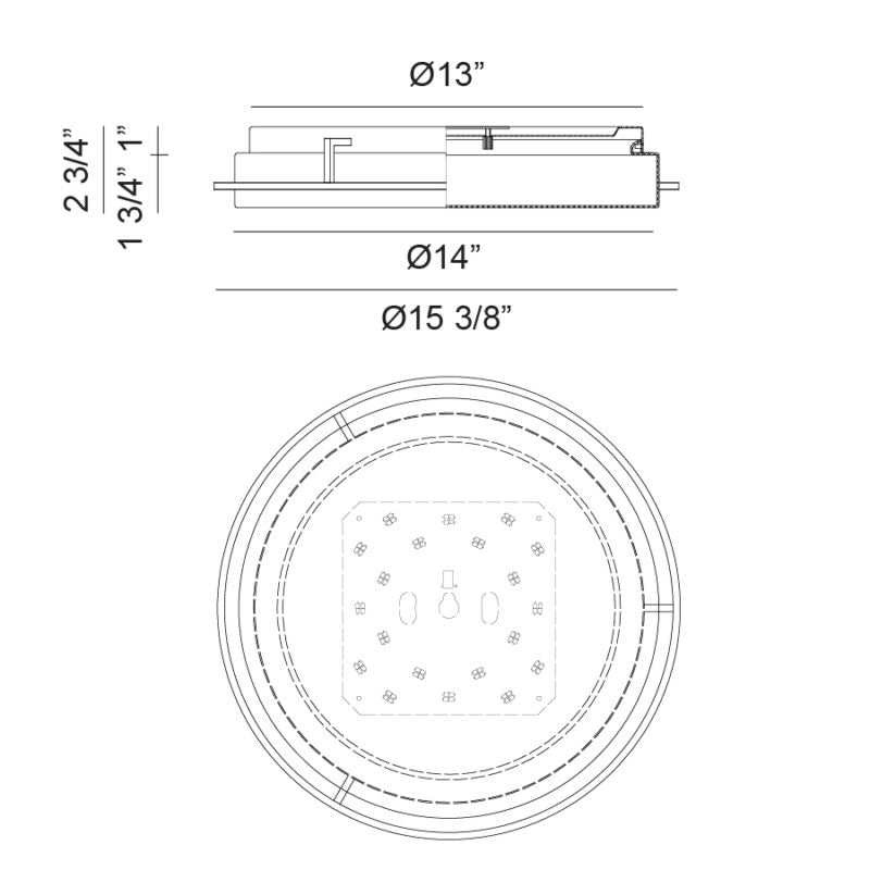 Brammerton - LED 1 Light Flush Mount