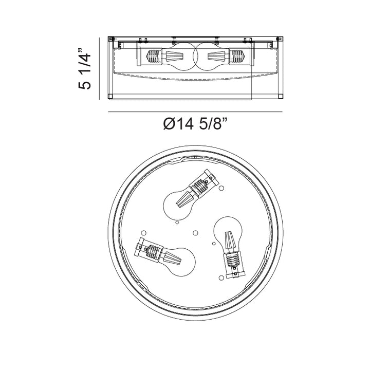 Framerton - LED Flush Mount