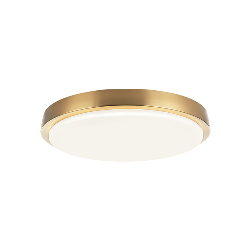 Steel Frame with White Acrylic Diffuser Flush Mount