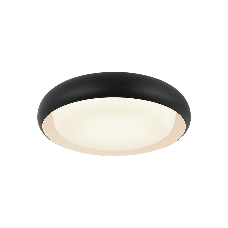 LED Curved Metal Frame with White Acrylic Diffuser Flush Mount