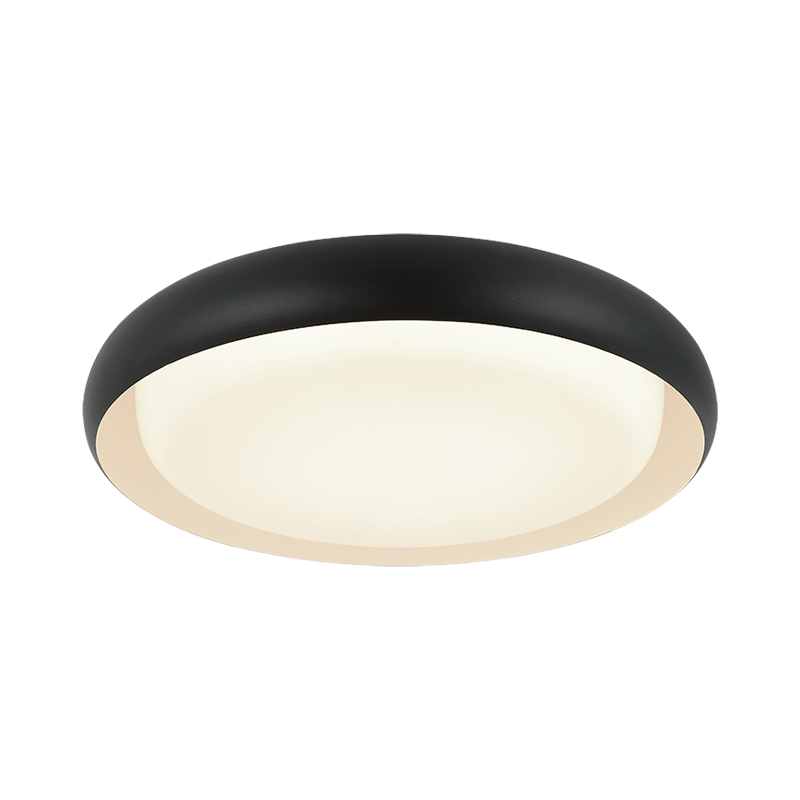 LED Curved Metal Frame with White Acrylic Diffuser Flush Mount