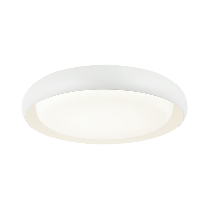 LED Curved Metal Frame with White Acrylic Diffuser Flush Mount