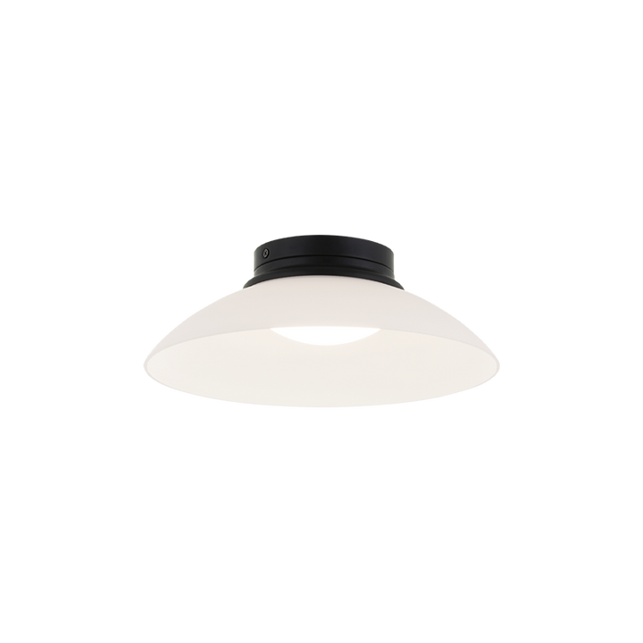 LED Steel Frame with Glass Shade Semi Flush Mount