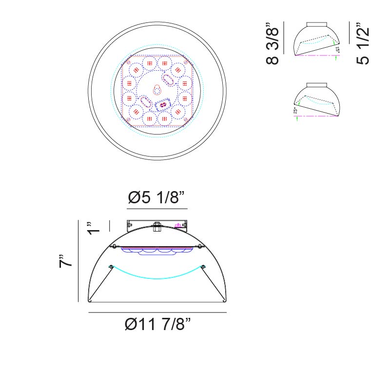 Zenith - LED 1 Light Flush Mount