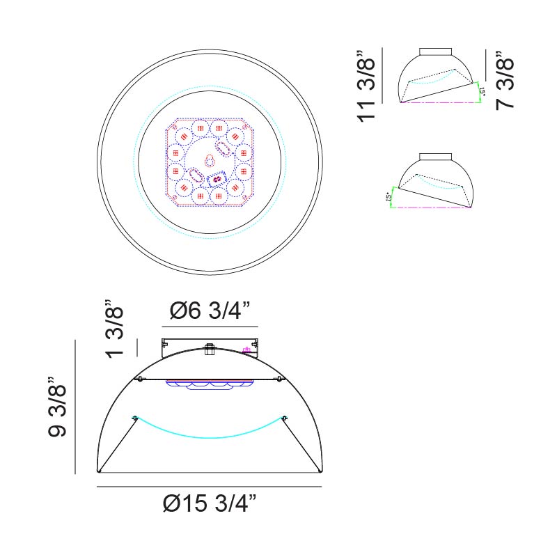 Zenith - LED 1 Light Flush Mount
