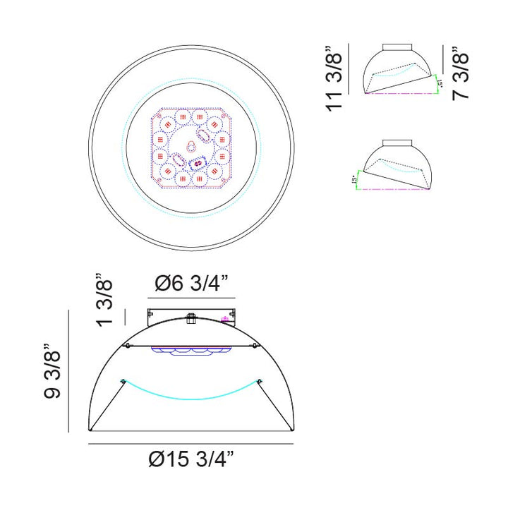 Zenith - LED 1 Light Flush Mount