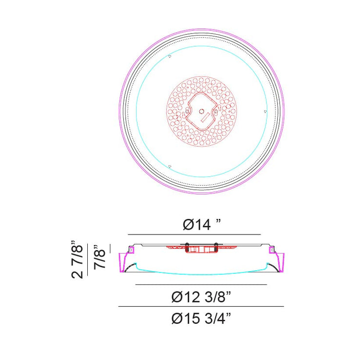 Oculus - LED 1 Light Flush Mount