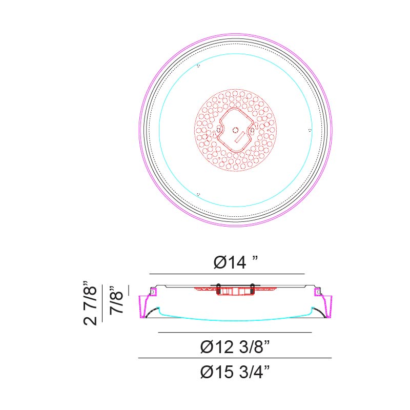 Oculus - LED 1 Light Flush Mount