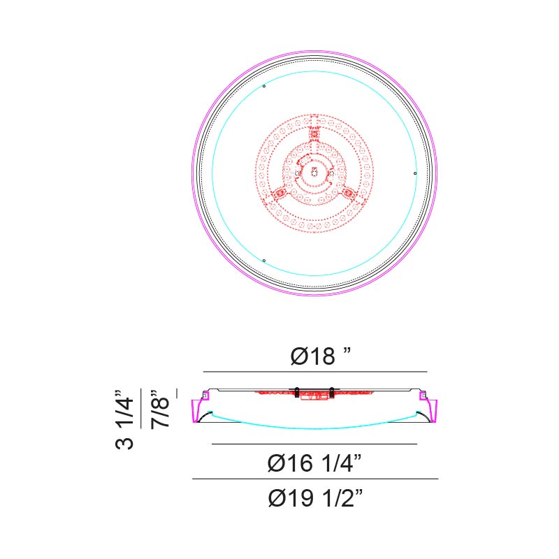 Oculus - LED 1 Light Flush Mount