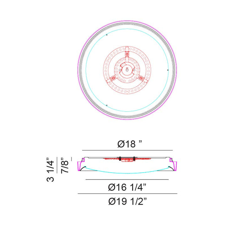 Oculus - LED 1 Light Flush Mount