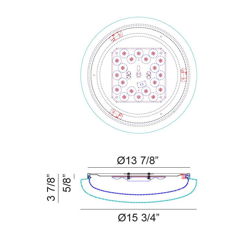 Aurora - LED 1 Light Flush Mount