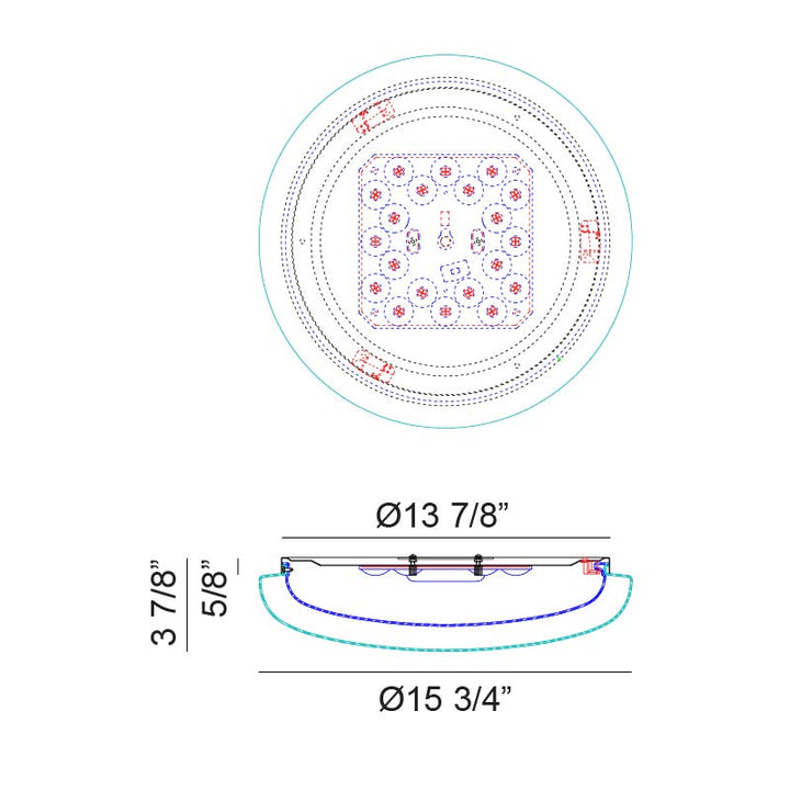 Aurora - LED 1 Light Flush Mount
