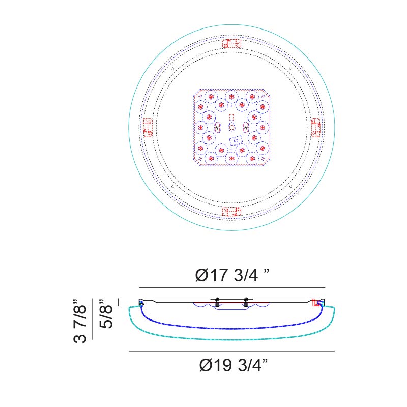 Aurora - LED 1 Light Flush Mount