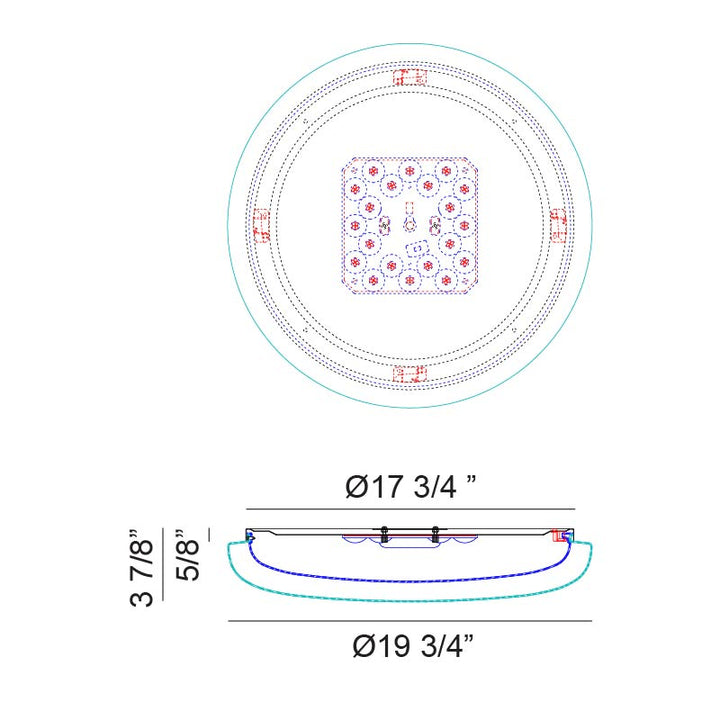 Aurora - LED 1 Light Flush Mount
