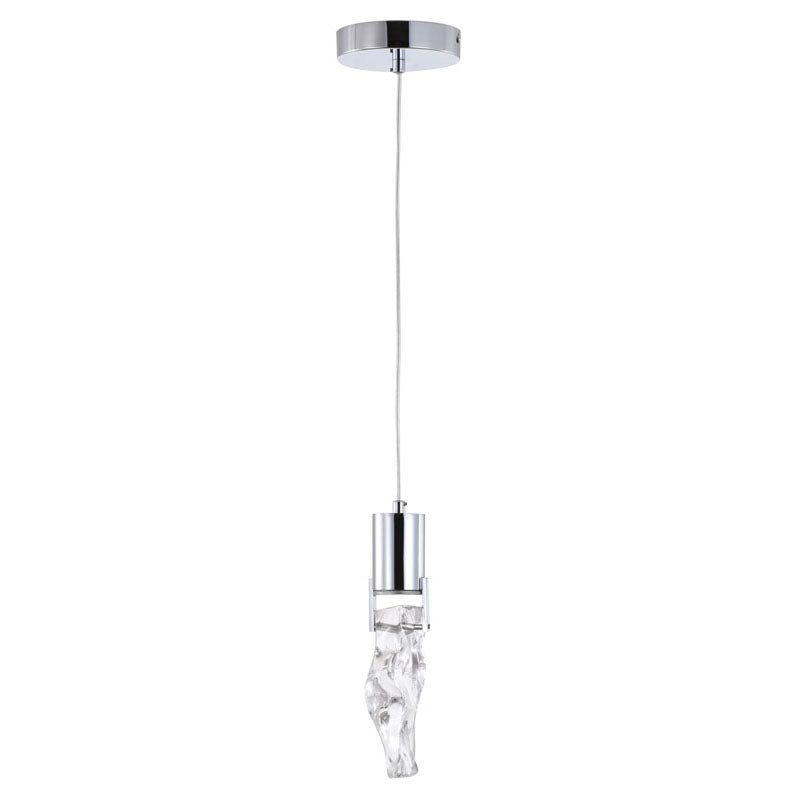 Frame LED Pendant Light with Clear Crystal Stone by Bethel - view 2