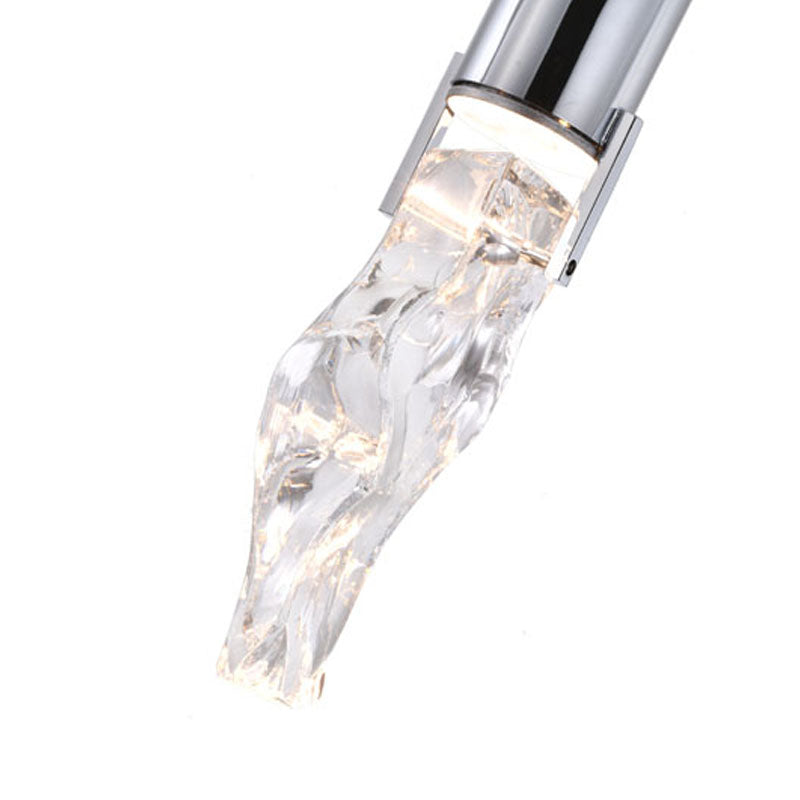 Frame LED Pendant Light with Clear Crystal Stone by Bethel - view 4