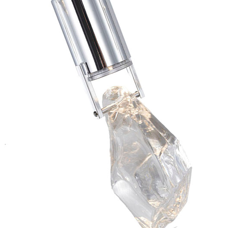 Frame Island Light with Clear Crystal Stone Pendants by Bethel - view 5