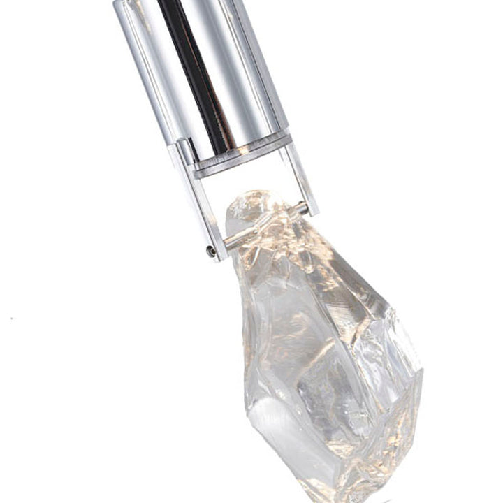 Frame Island Light with Clear Crystal Stone Pendants by Bethel - view 5