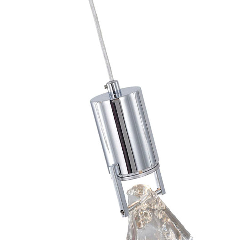 Frame Island Light with Clear Crystal Stone Pendants by Bethel - view 6