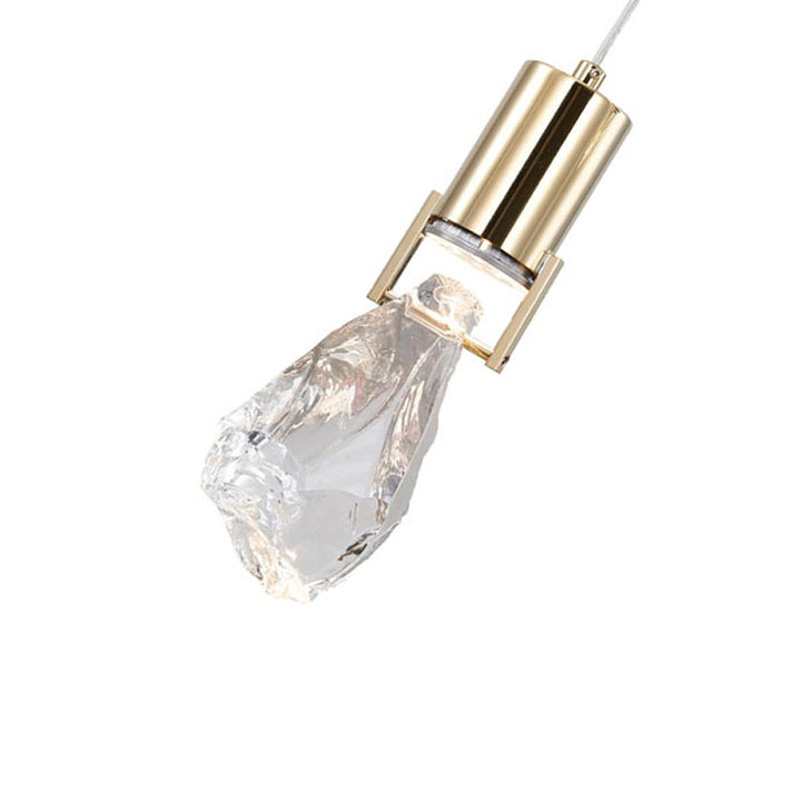 Frame Island Light with Clear Crystal Stone Pendants by Bethel - view 11
