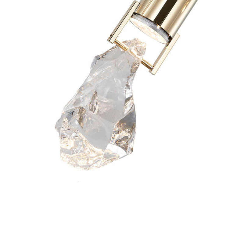 Frame Island Light with Clear Crystal Stone Pendants by Bethel - view 14