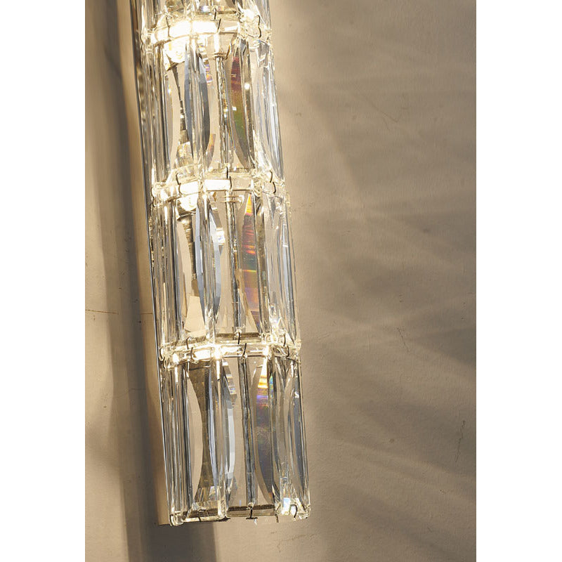 Clear Crystal Cylinder Wall Sconce with Chrome Hardware (MBC11031760) by Bethel - view 8