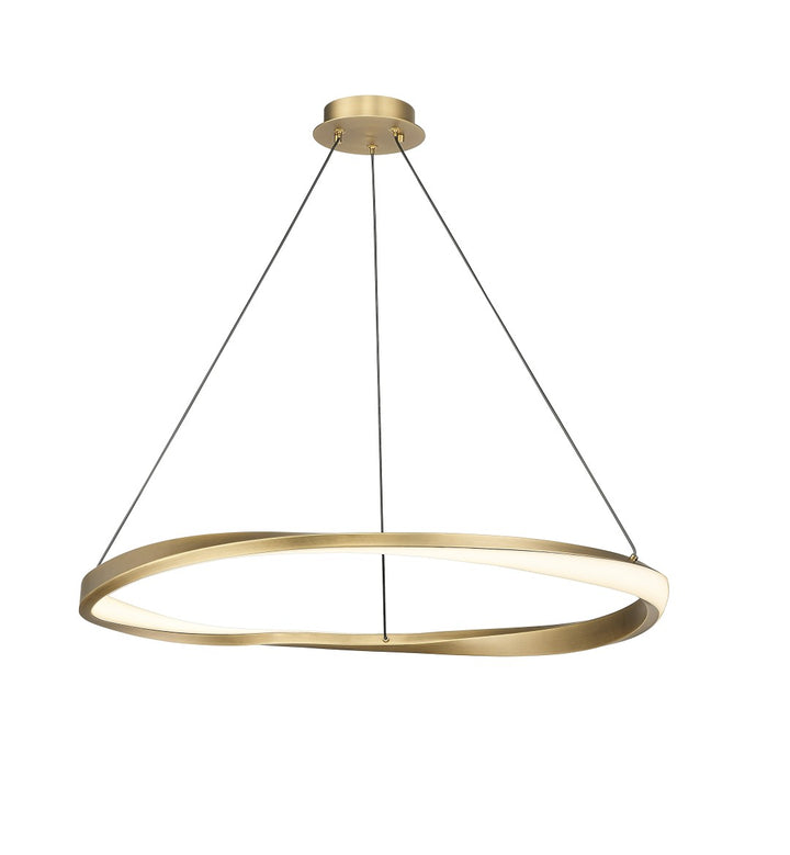 Aion - 1 Light LED Chandelier in Aged Brass by Moderno Lighting