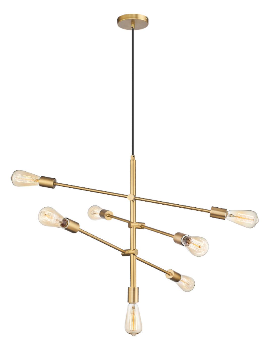 Apollo - 7 Light Chandelier in Aged Brass by Moderno Lighting