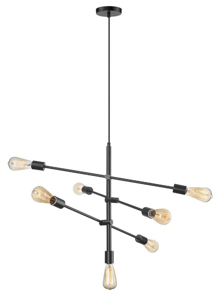 Apollo - 7 Light Chandelier in Matte Black by Moderno Lighting
