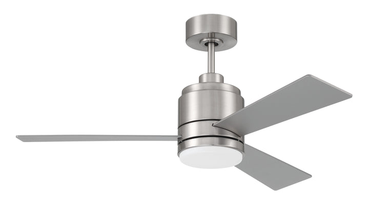 McCoy Ceiling Fan in Brushed Polished Nickel w/ Brushed Nickel/Brushed Nickel Blades by Craftmade