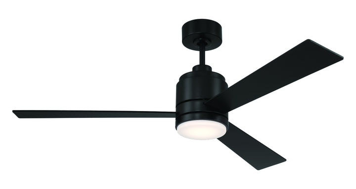 McCoy Ceiling Fan in Flat Black w/ Flat Black/Flat Black Blades by Craftmade