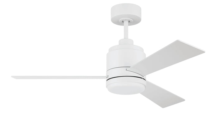 McCoy Ceiling Fan in White w/ Flat Black/Flat Black Blades by Craftmade