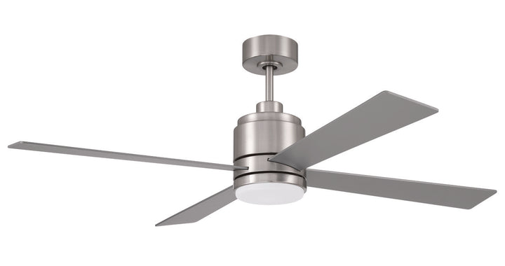 McCoy Ceiling Fan in Brushed Polished Nickel w/ Brushed Nickel/Brushed Nickel Blades by Craftmade