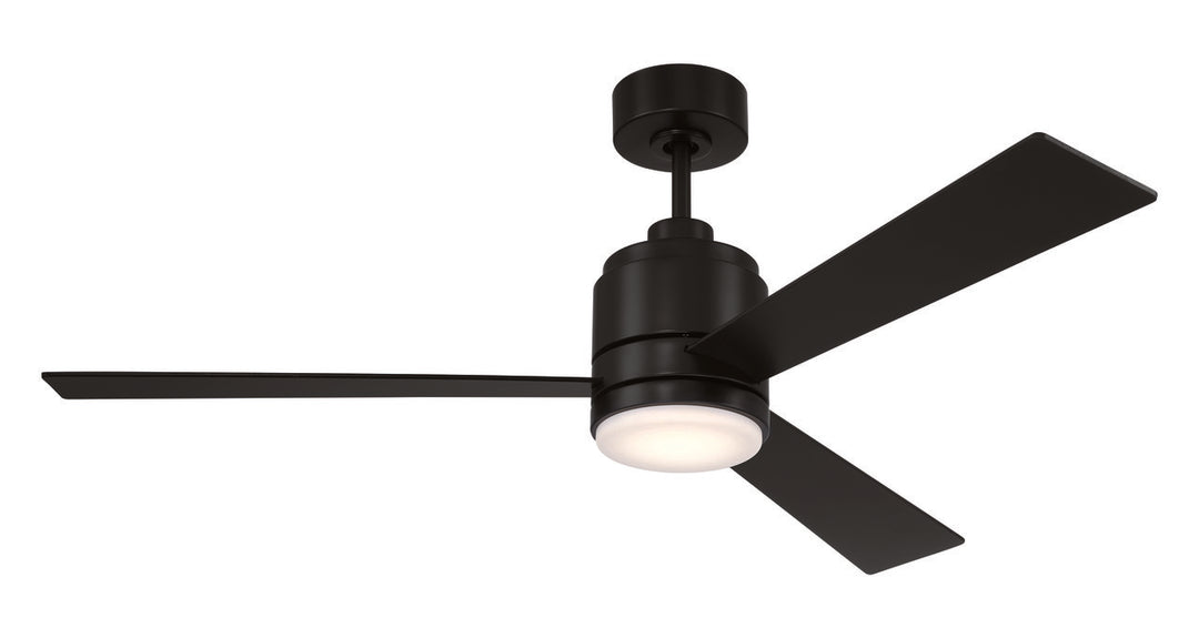McCoy Ceiling Fan in Flat Black w/ Flat Black/Flat Black Blades by Craftmade
