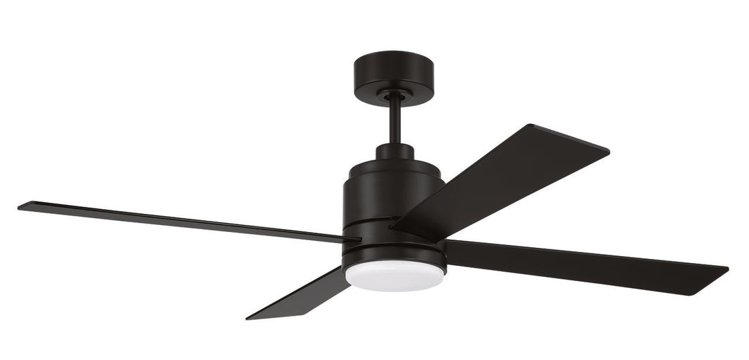 McCoy Ceiling Fan in Flat Black w/ Flat Black/Flat Black Blades by Craftmade