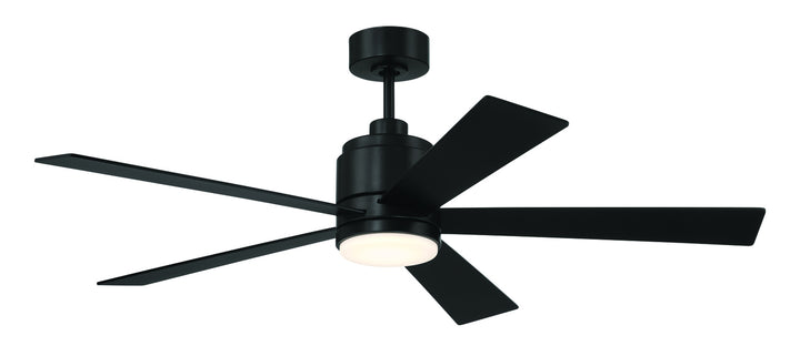 McCoy Ceiling Fan in Flat Black w/ Flat Black/Flat Black Blades by Craftmade