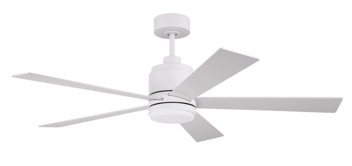 McCoy Ceiling Fan in White w/ White/White Blades by Craftmade