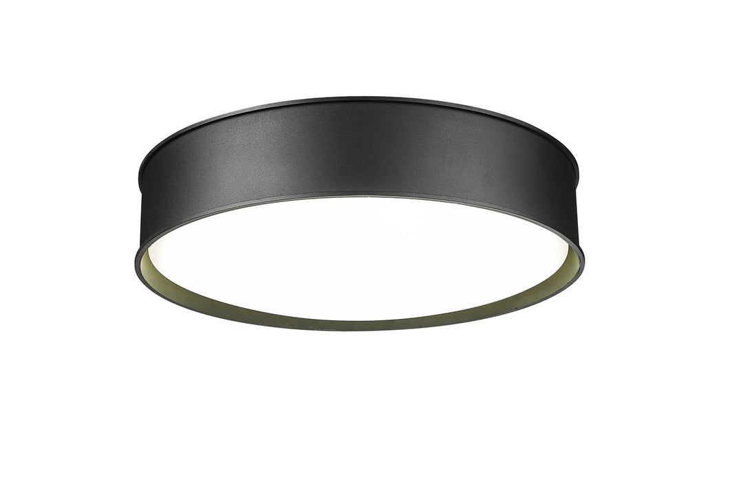Midias - 1 Light LED Flush-Mount in Matte Black by Moderno Lighting