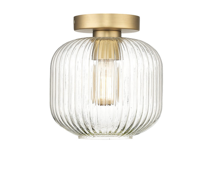 Eos - 1 Light Flush-Mount &amp; Pendant with Clear or Smoked Glass