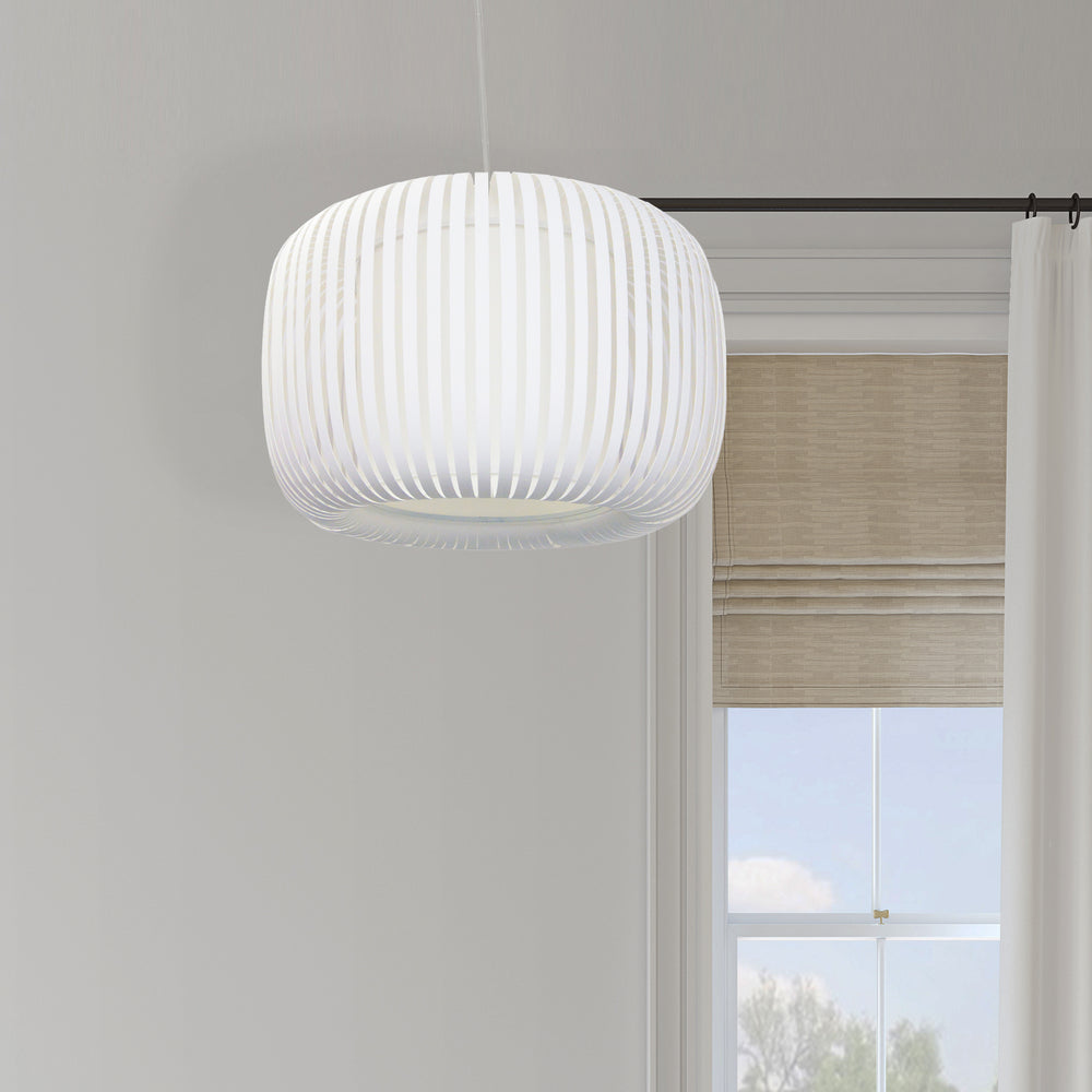 Mia 1 Light Pendant Slit Shade Linda by Dainolite - view 2